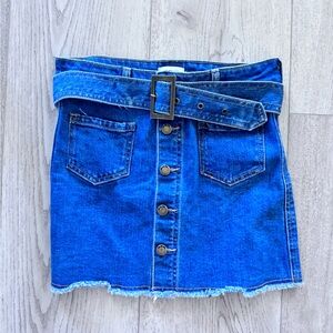 RSQ Blue Denim Skirt with Belt